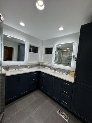 Bertch midnight matte cabinets