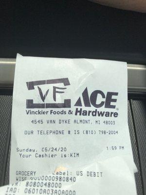 The Vinckier Foods grocery store comes up as the Almont DO-it Center.