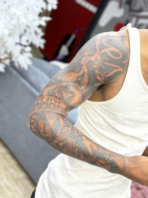 This is another angles of my sleeve tattoo.