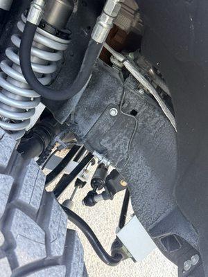 Soap residue left on