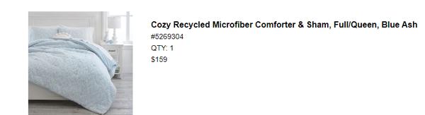 Athought this is what I thought I ordered; and this is the PB email receipt I received. The sham is not included.