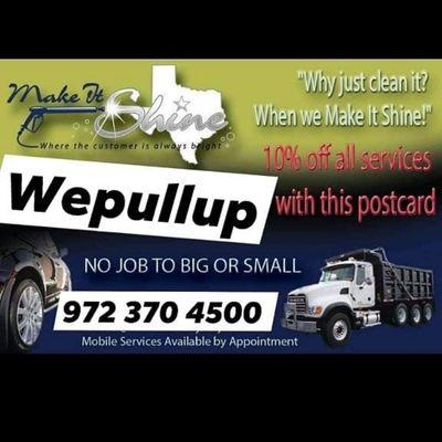 Make U Shine Mobile Steam Cleaning And Detailing