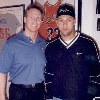 Myself & Derek Jeter at my friends apt. in NYC before Derek signed 500 items for my company/different Non-Profits.