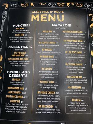 Great menu!