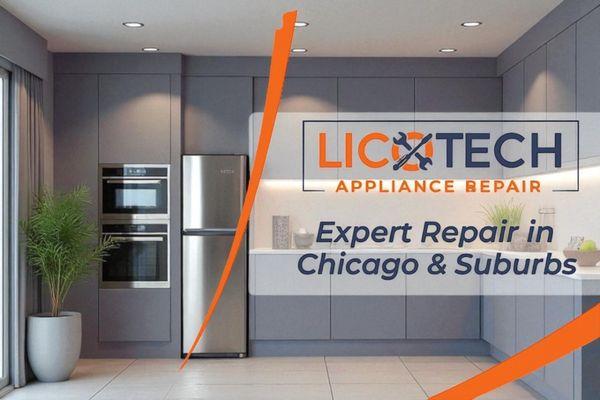 Expert appliance repair in Chicago & suburbs. Fridge, washer, dryer, oven & more. Fast, licensed & reliable service.