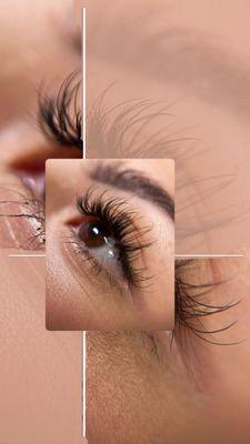 Mascara look. Light volume fans to achieve a natural look