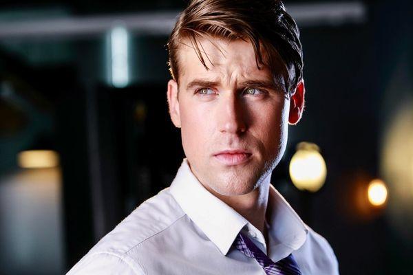 Cinematic theatrical actors headshot