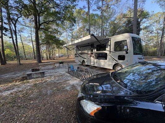 Our spot, 50 amp service full hookup's.