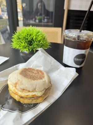 Sausage, Egg, & Cheese on an English Muffin