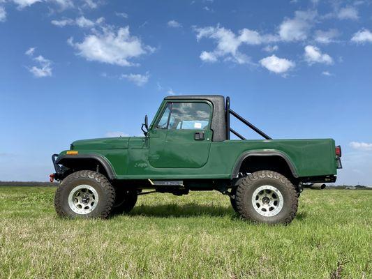 Ground up restoration on a Jeep CJ-8 scrambler