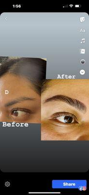 Eyebrows shape and Tint by Neelam
