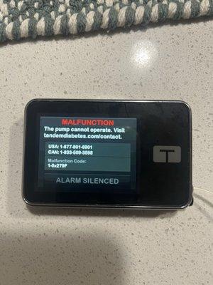 My refurbished replacement pump within two weeks of receiving it.