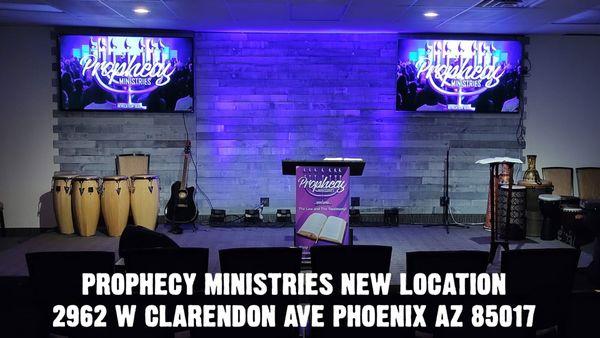 Our Location at Prophecy Ministries Church