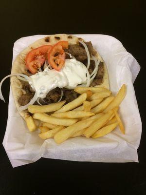 Gyro and Fries
