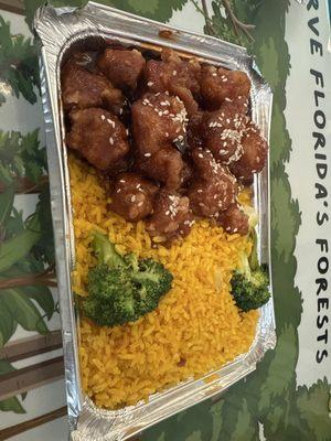C13. Sesame Chicken Combo Meal Special