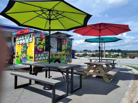 Far-Out Cones set-up