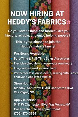 Heddy's Fabrics