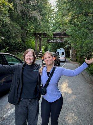 Outside Mt. Rainier National Park!