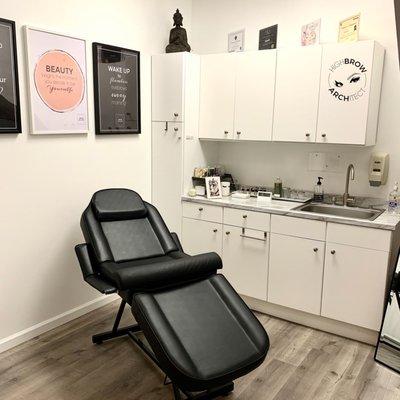 Treatment area- meets Pasadena Health Board strict code requirements for your peace of mind.