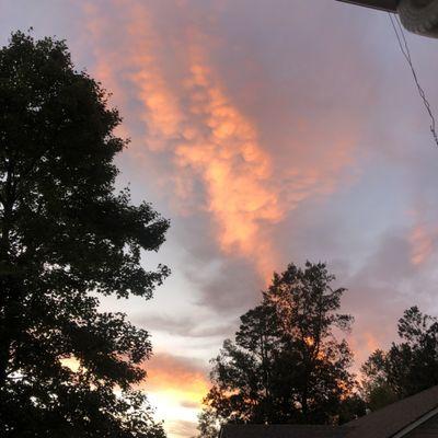 Sunset near Dollar General in Dawsonville.