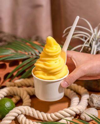 Dairy-free pineapple soft serve