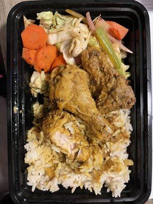 "Curry" chicken in WHOLE PIECES? Not saucy, not tender