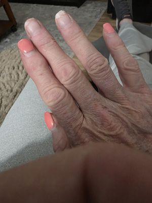 First awful experience in the time I've been going to Sunny Nails in Benbrook...