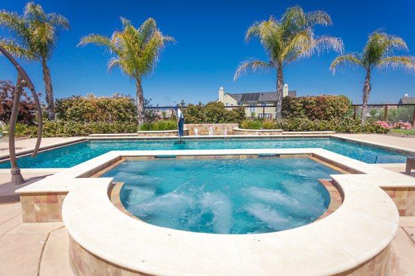 If your pool and spa don't look this good then you might need a professional to help you out.