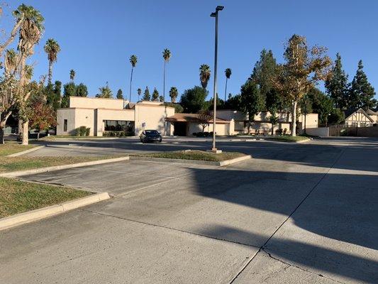 Back of Building with plenty of parking.