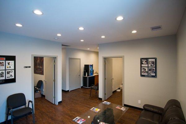 Sit comfortably and wait for your vehicle or step into our service writers offices to sit and talk about what we can do to help!