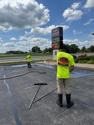 Helping local Orthodontist attract more clients with new looking parking lot.