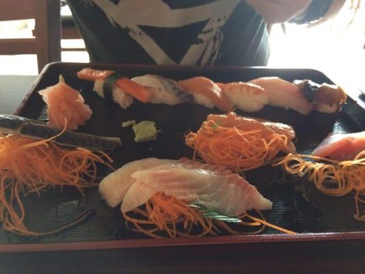 Sashimi Deluxe. Probably best sashimi in the area.