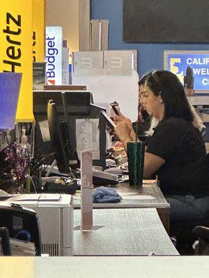 The rudest and most unhelpful employees I've ever experienced. Probably annoyed they had to get off their phones to "assist".