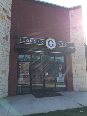 Front corner entrance