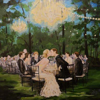 Live Wedding Painting by Lucy B