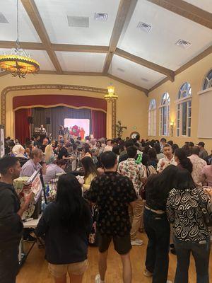 View on the main floor from the stage