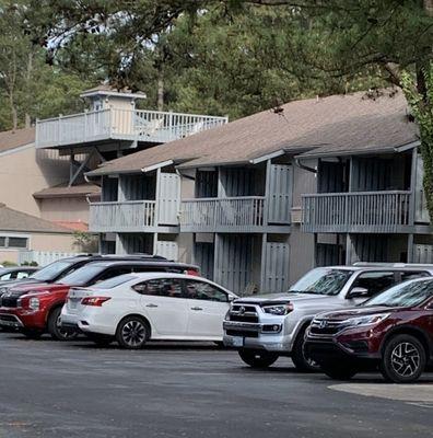 You can see the lookout at the top left that you can visit when you go up the spiral staircase.