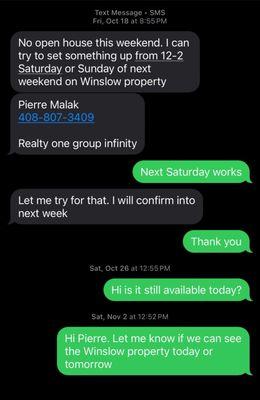 Pierre ignoring his clients.