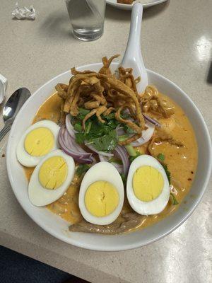 Khao Soi with added extra egg.