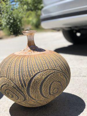 Raku vase