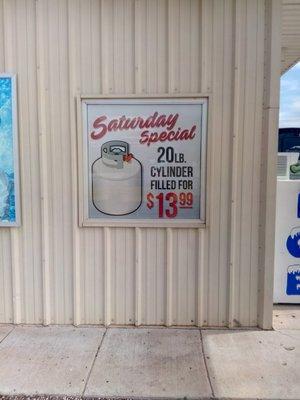 Saturday Special $13.99 + tax.