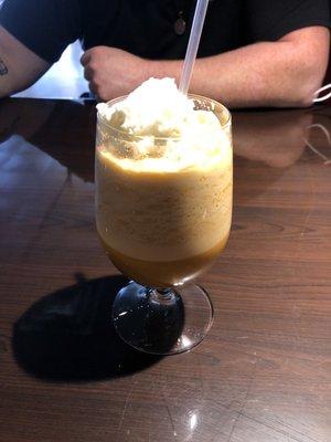 Thai iced tea smoothie.