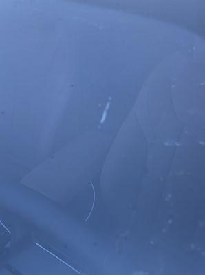 Windshield tint bubbles