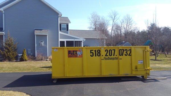 Driveway safe dumpster rental