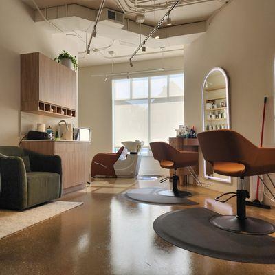 Cush Salon is part of a beautiful, modern two stylist suite.