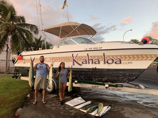 Another epic day of fishing with captain Henore on the Kaha Loa.