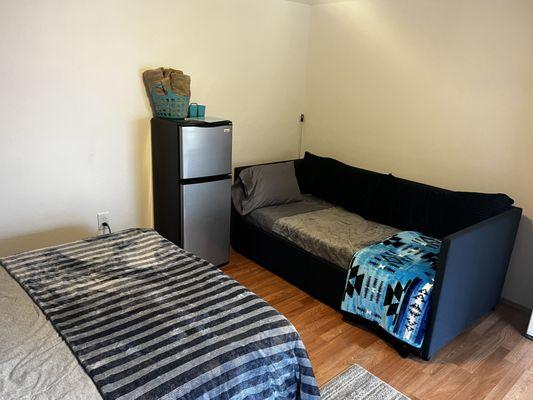 Cabin # 2 queen bed and twin bed