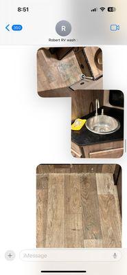 Shwing him old and new pictures. Car was never washed.