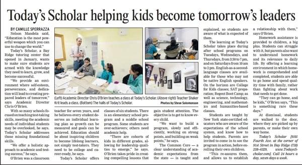 Featured in Bay News & Bay Ridge Courier. April 18, 2014