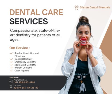 Your dental home! Compassionate, state-of-the-art care for all ages, from routine cleanings to implants. Call us today!